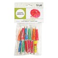 True Fabrications TRUE Assorted Paper/Wood Umbrella Appetizer Picks 2481